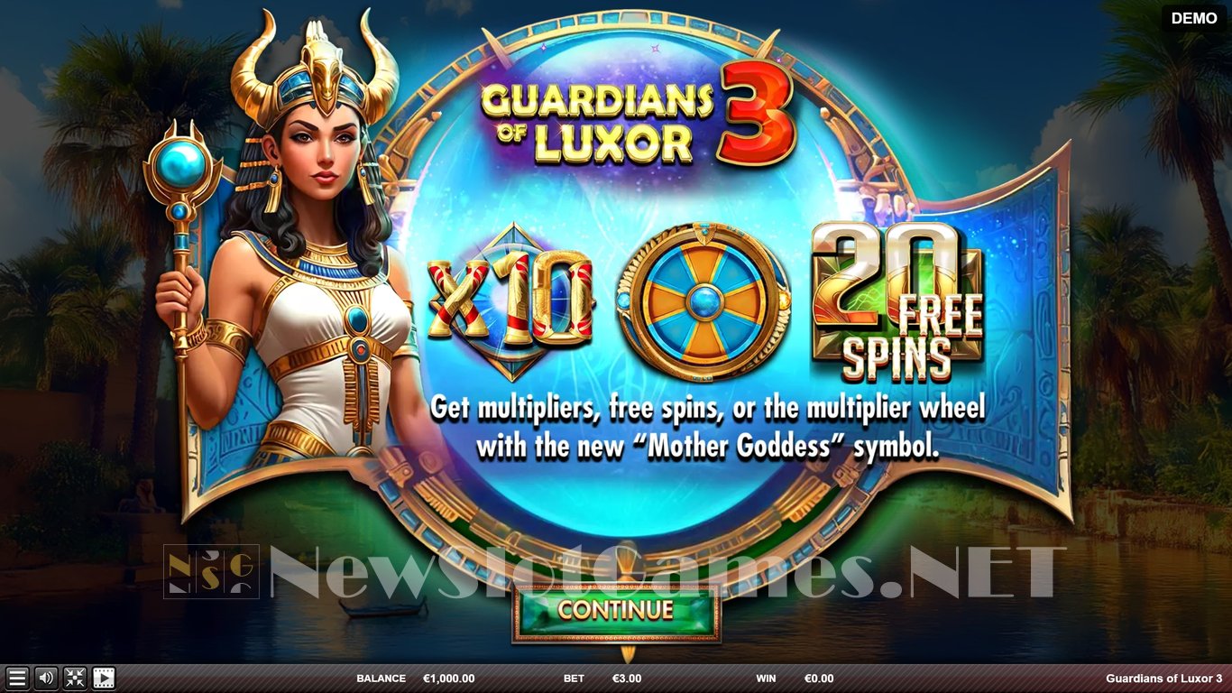 Guardians of Luxor 3 Slot Demo Image
