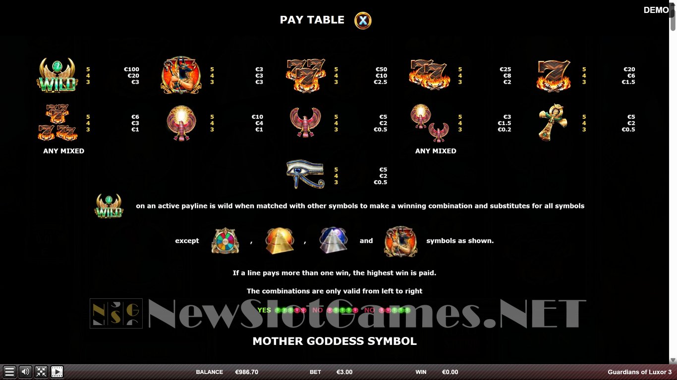 Guardians of Luxor 3 Slot Slot Image in Demo - pic. 6