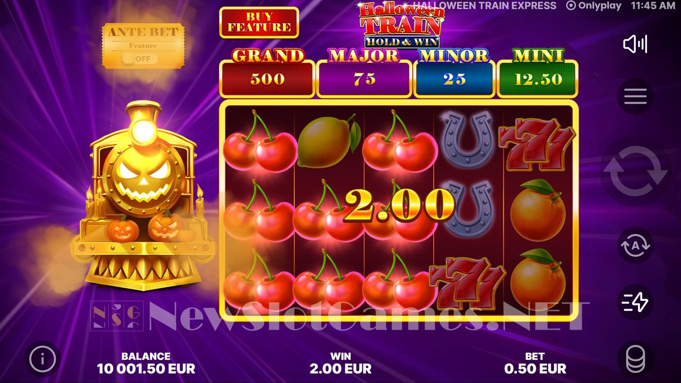 Halloween Train Hold & Win Slot Demo Image