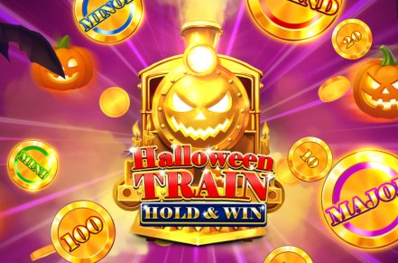 Halloween Train Hold & Win Slot Logo