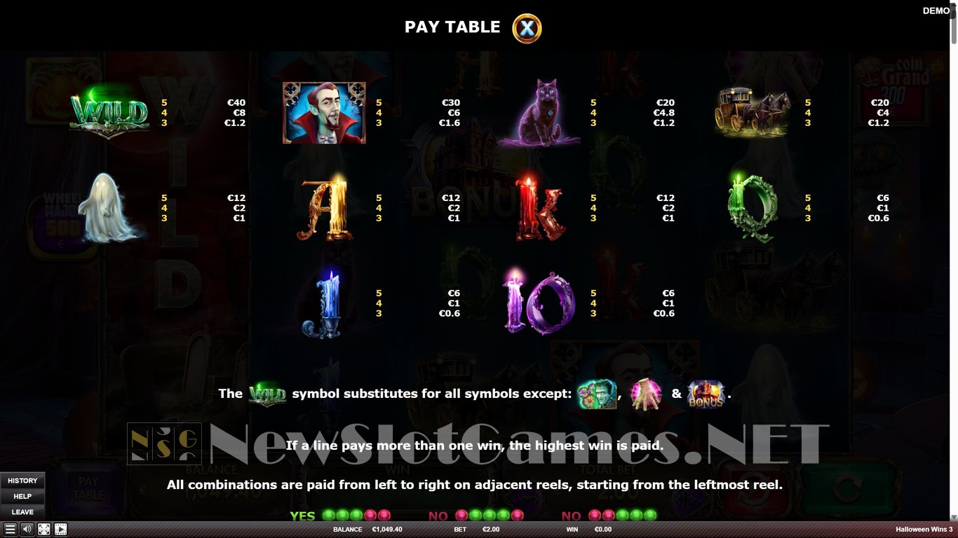 Halloween Wins 3 Slot Slot Image in Demo - pic. 6
