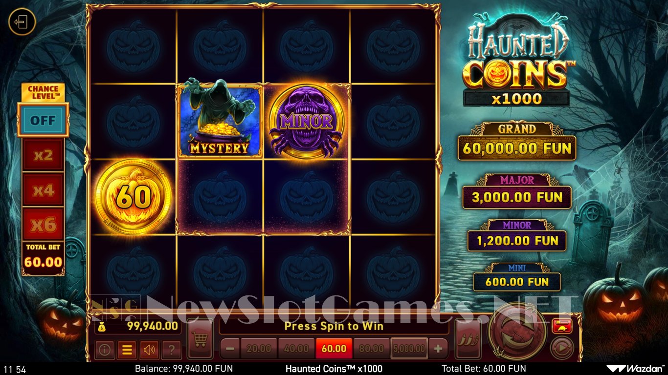 Haunted Coins x1000 Slot Demo Image