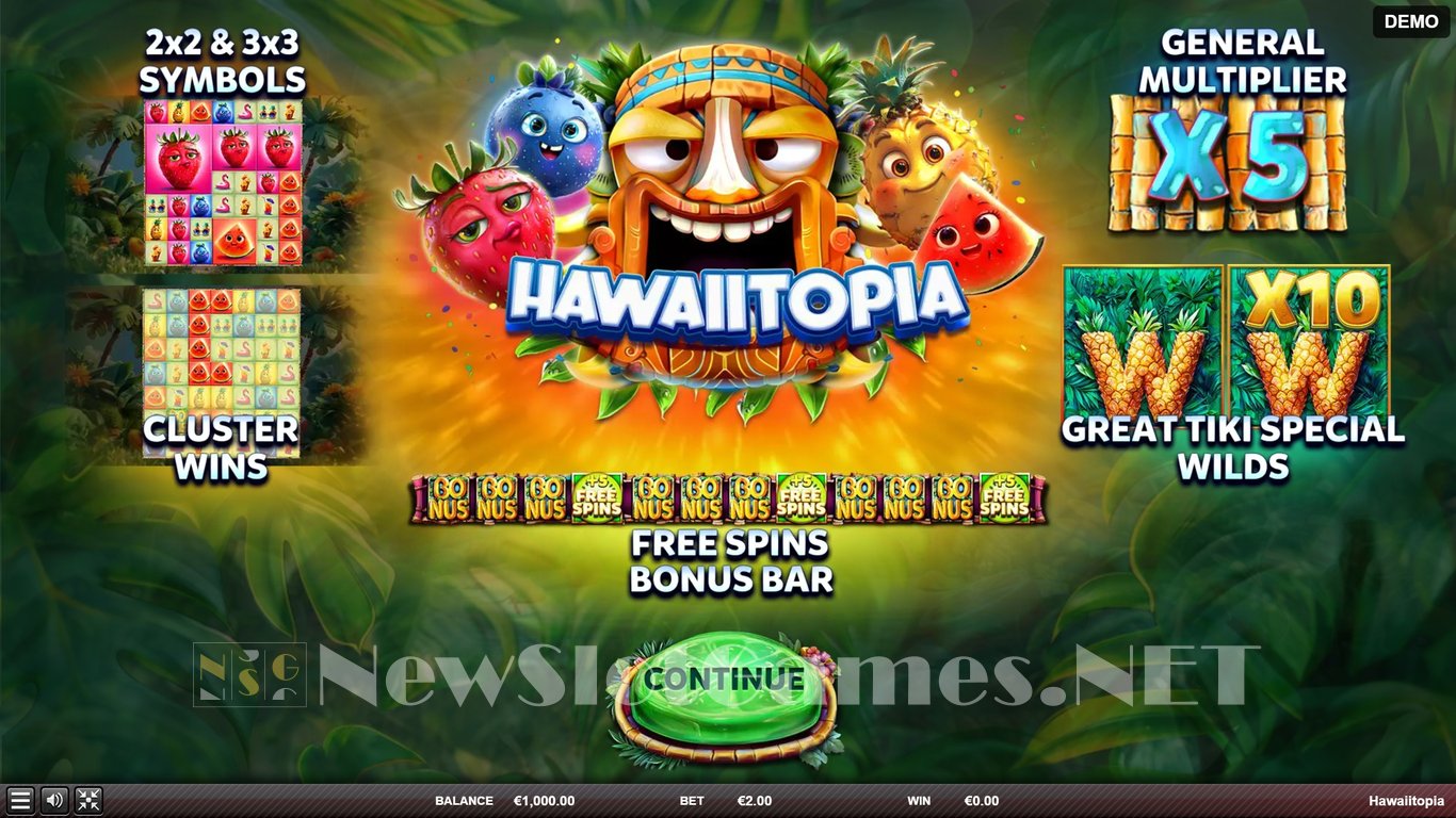Hawaiitopia Slot Demo Image