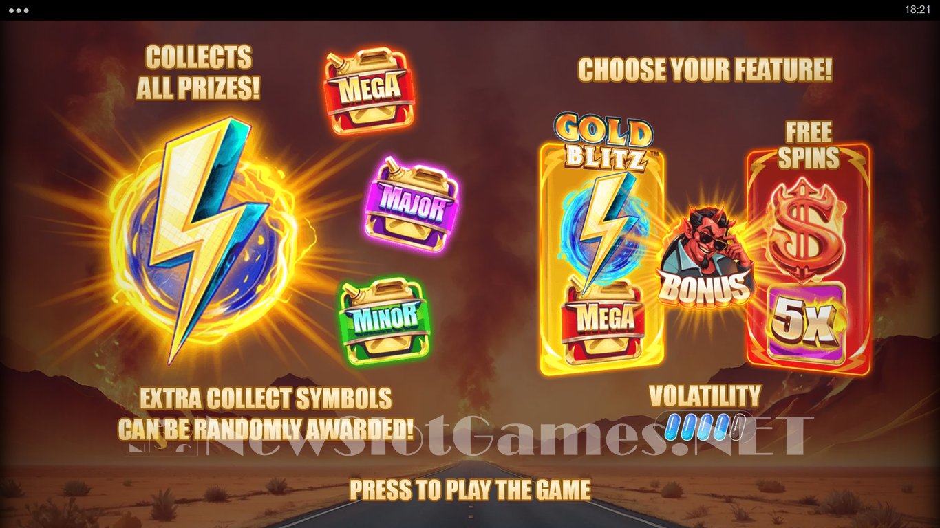 Hellfire Highway Gold Blitz Slot Demo Image