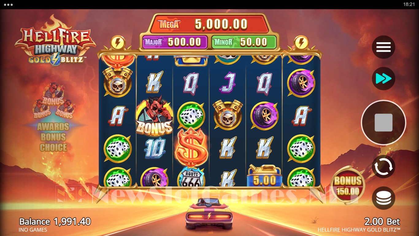 Hellfire Highway Gold Blitz Slot Slot Image in Demo - pic. 5