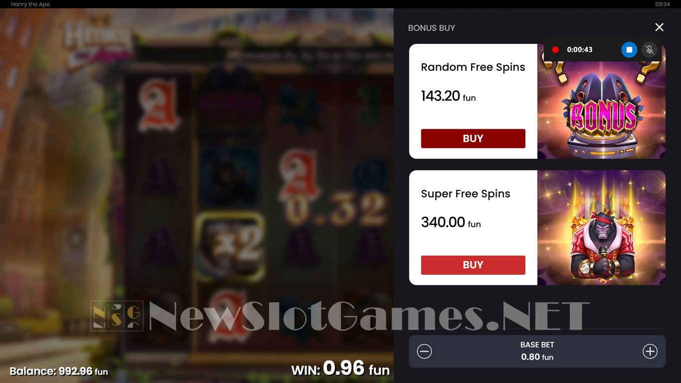 Henry The Ape Slot Slot Image in Demo - pic. 5