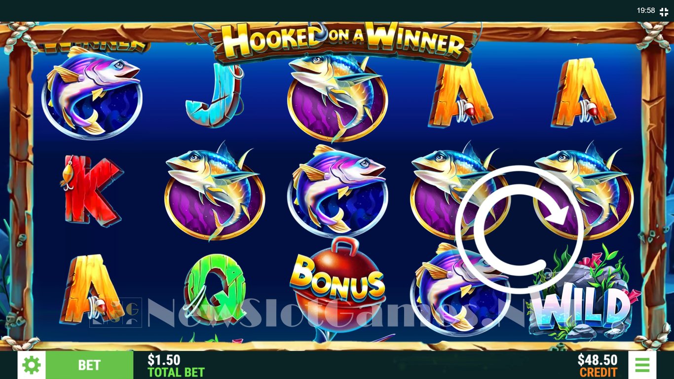 Hooked on a Winner Slot Demo Image
