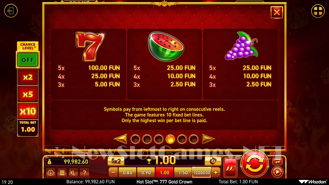Hot Slot 777 Gold Crown Slot Slot Image in Demo - pic. 12
