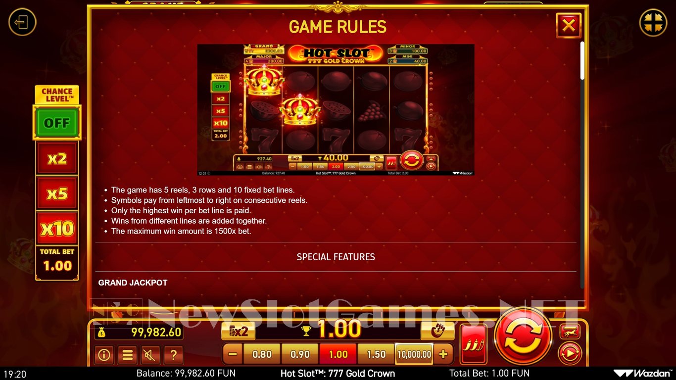 Hot Slot 777 Gold Crown Slot Slot Image in Demo - pic. 8