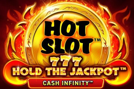 Hot Slot 777 Hold the Jackpot Slot Logo