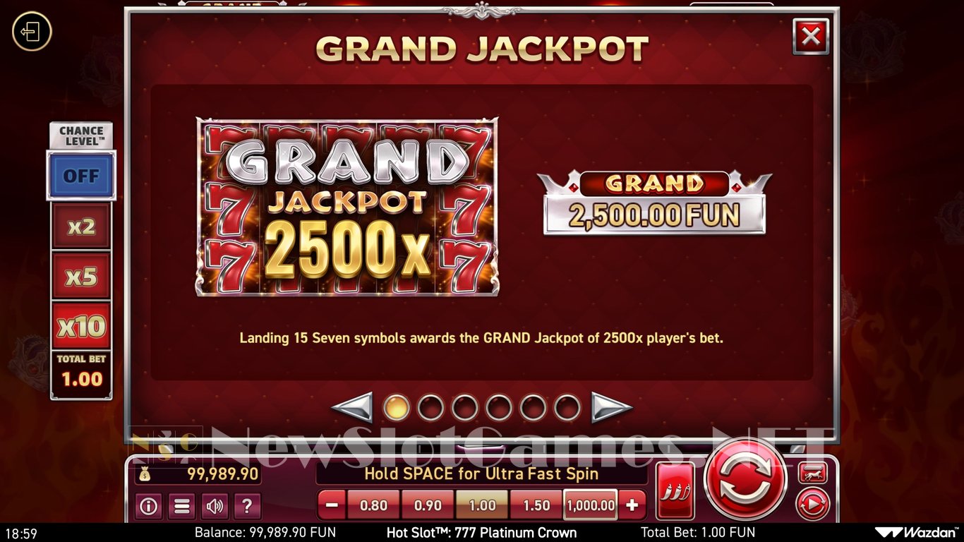 Hot Slot 777 Platinum Crown Slot Slot Image in Demo - pic. 4