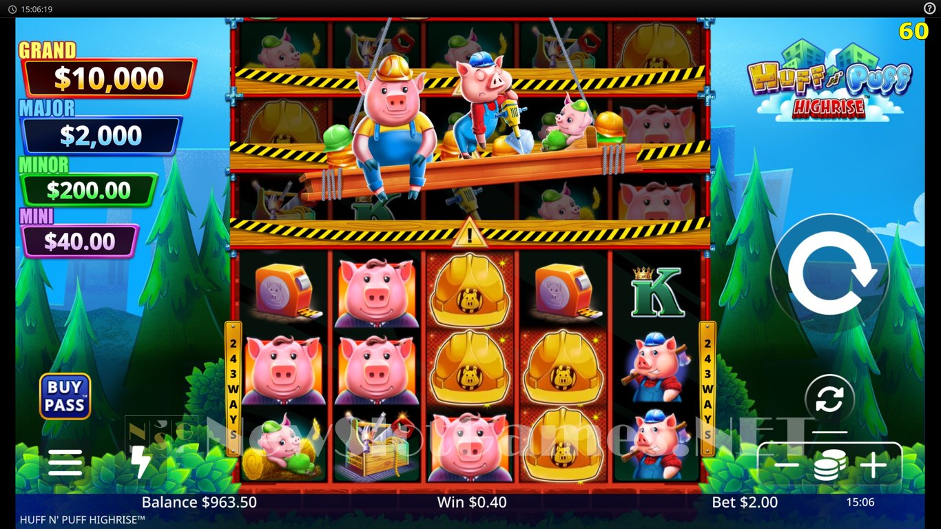 Huff N Puff Highrise Slot Slot Image in Demo - pic. 3