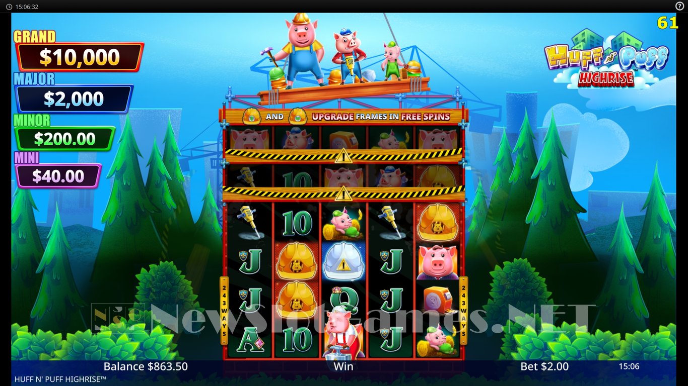 Huff N Puff Highrise Slot Slot Image in Demo - pic. 5
