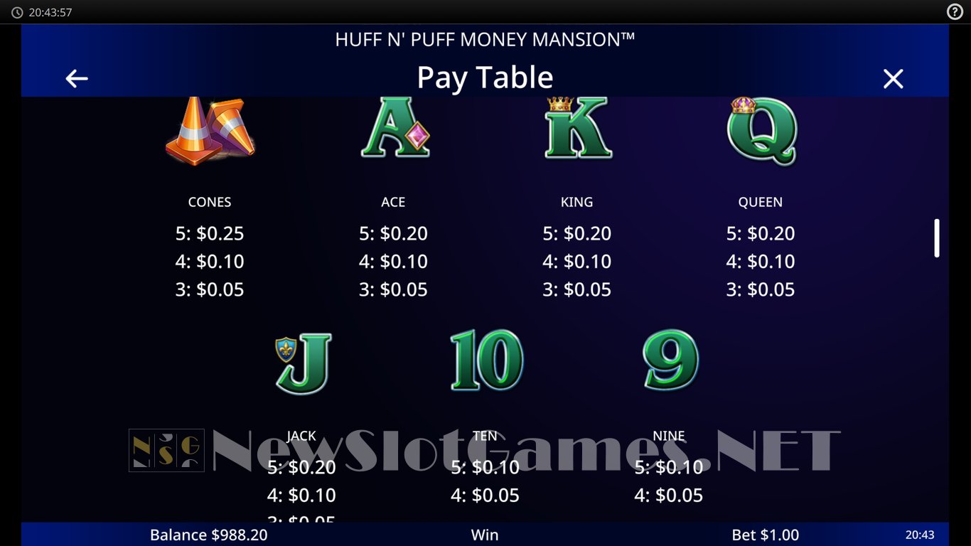 Huff N Puff Money Mansion Slot Slot Image in Demo - pic. 5