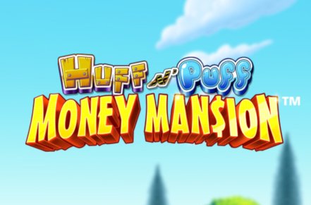 Huff N Puff Money Mansion Slot Logo