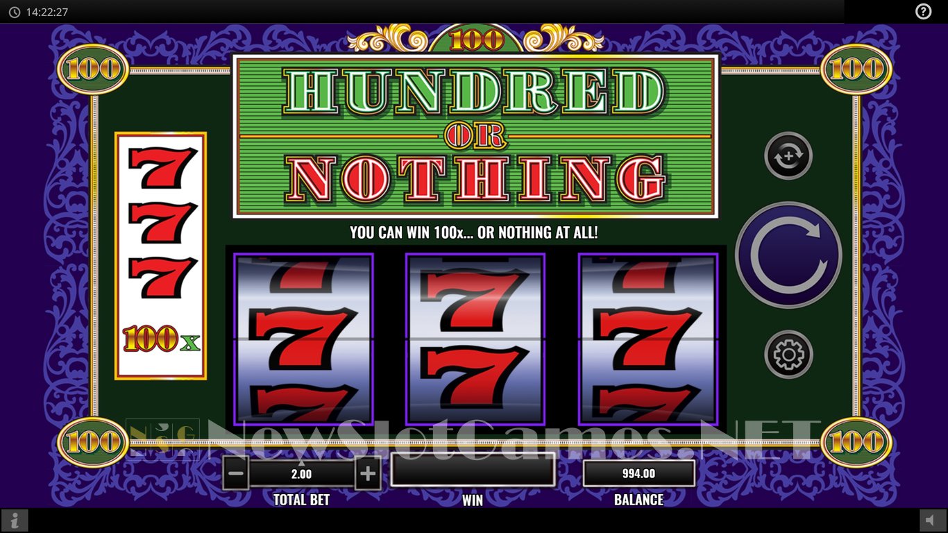 Hundred or Nothing Slot Slot Image in Demo - pic. 2