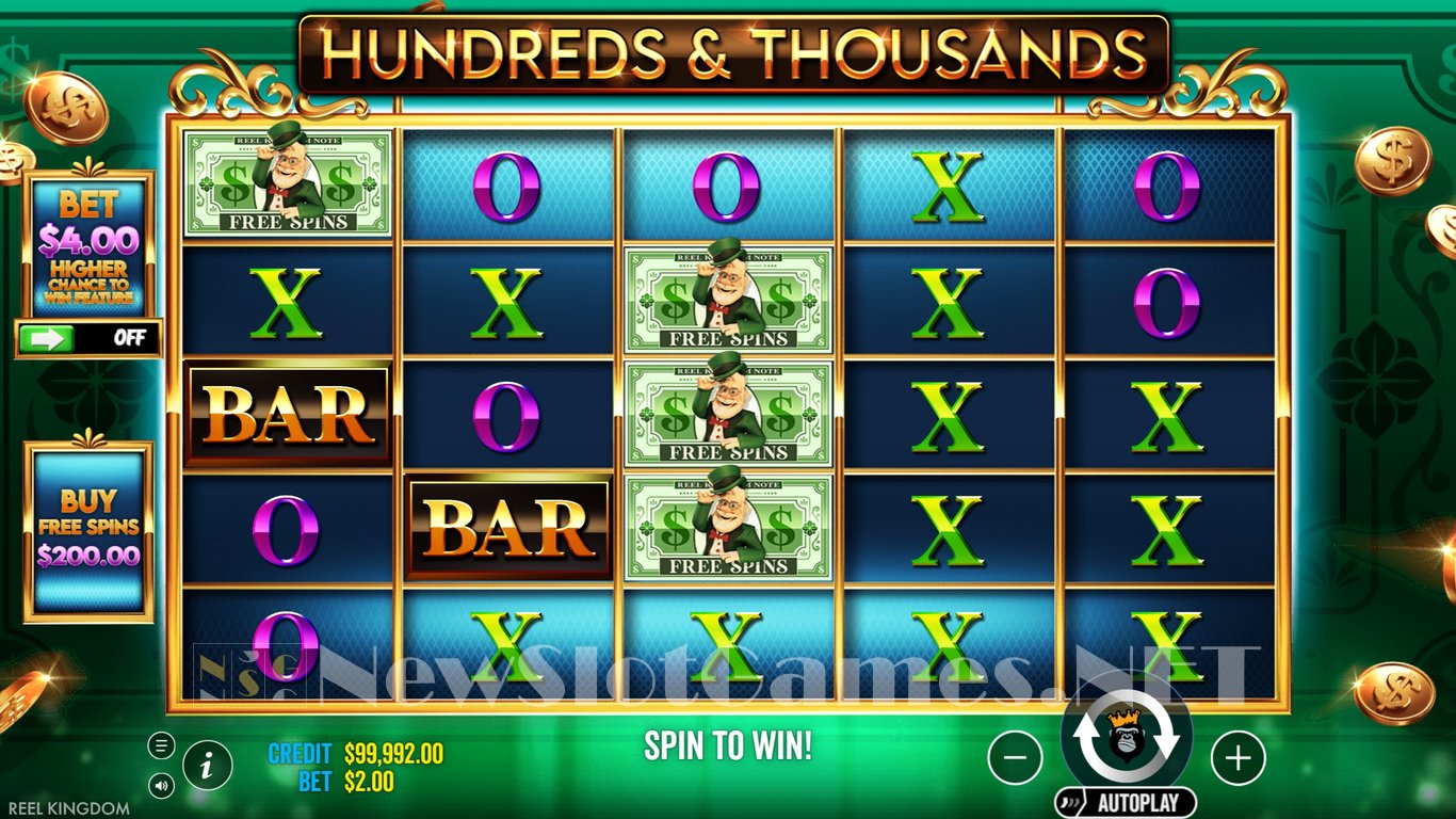 Hundreds and Thousands Slot Demo Image