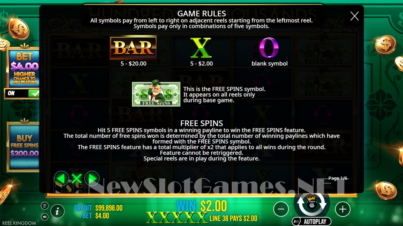 Hundreds and Thousands Slot Slot Image in Demo - pic. 5