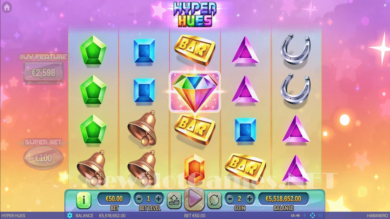 Hyper Hues Slot Demo Image
