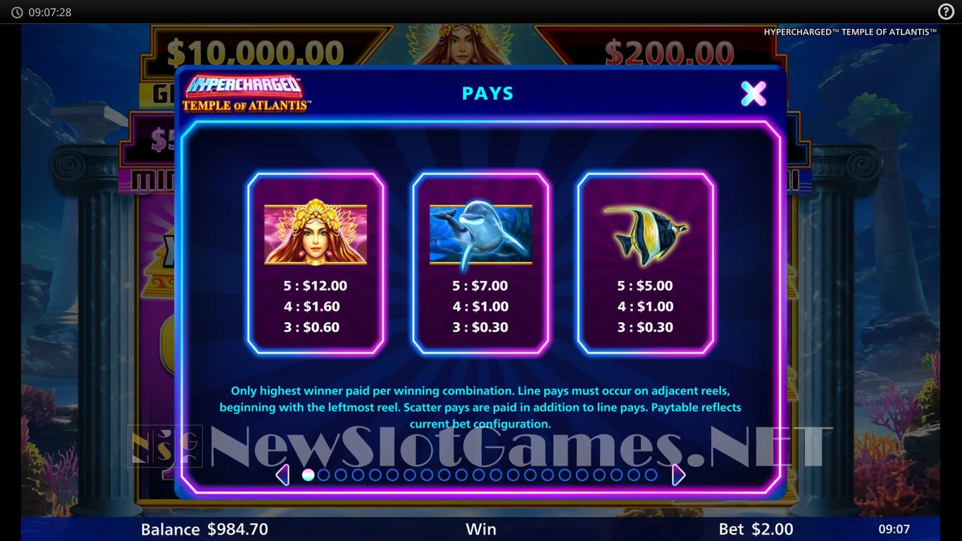 Hypercharged Temple of Atlantis Slot Slot Image in Demo - pic. 8