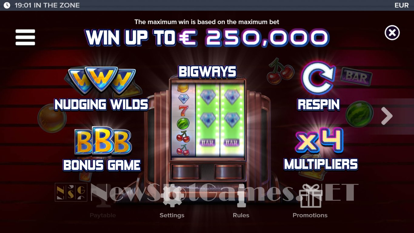 In the Zone Slot Slot Image in Demo - pic. 7