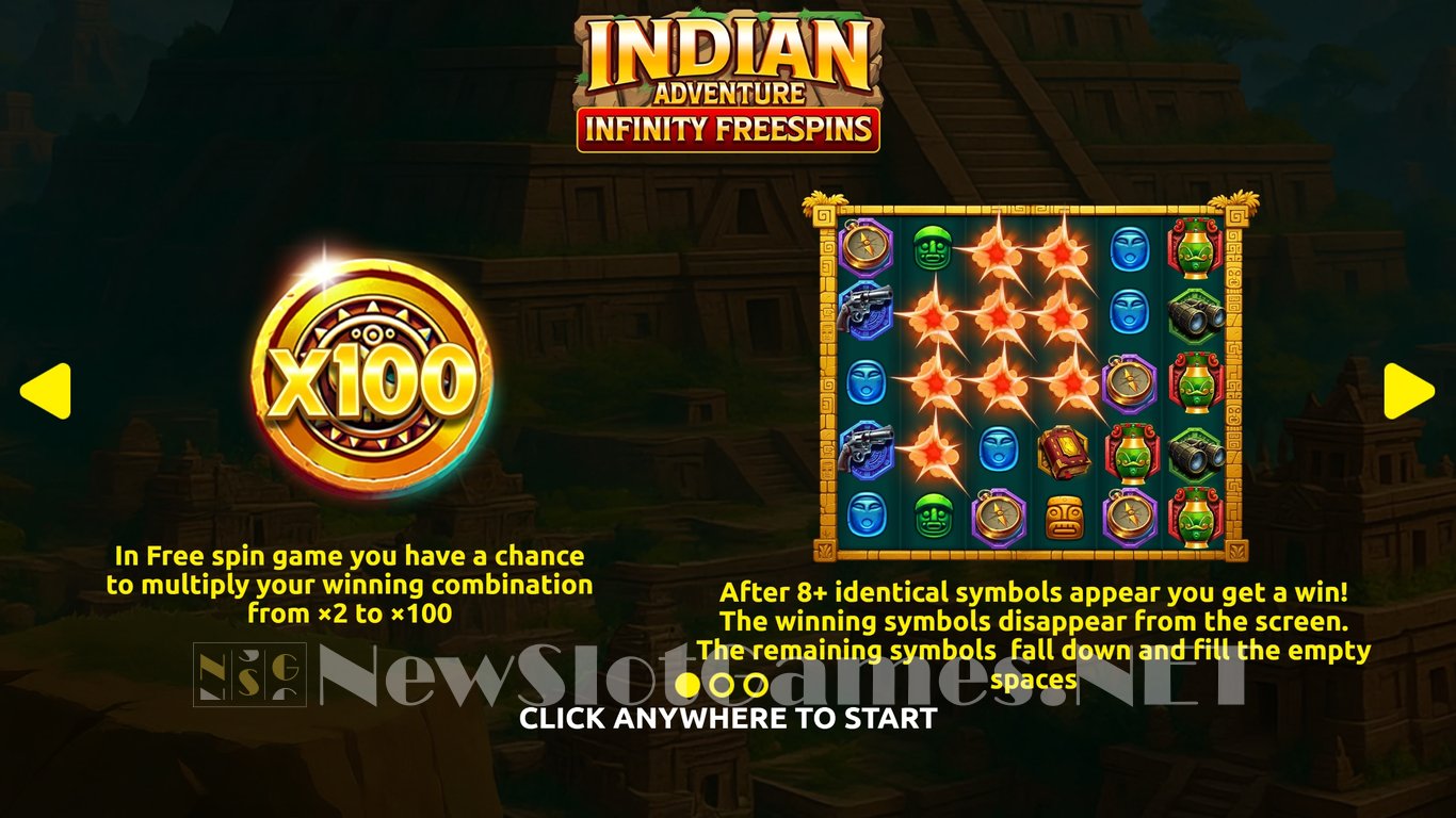 Indian Adventure Infinity Freespins Slot Demo Image