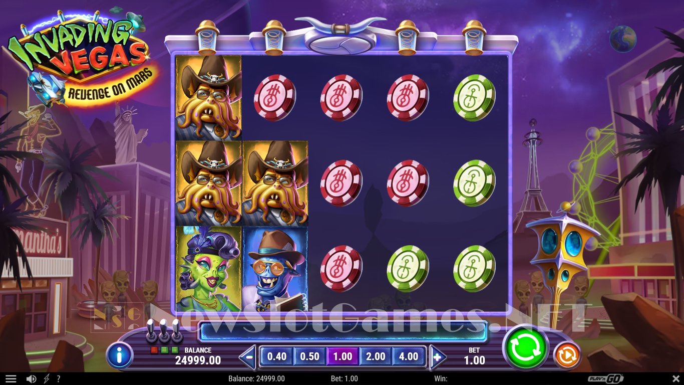 Invading Vegas Revenge on Mars Slot Demo Image
