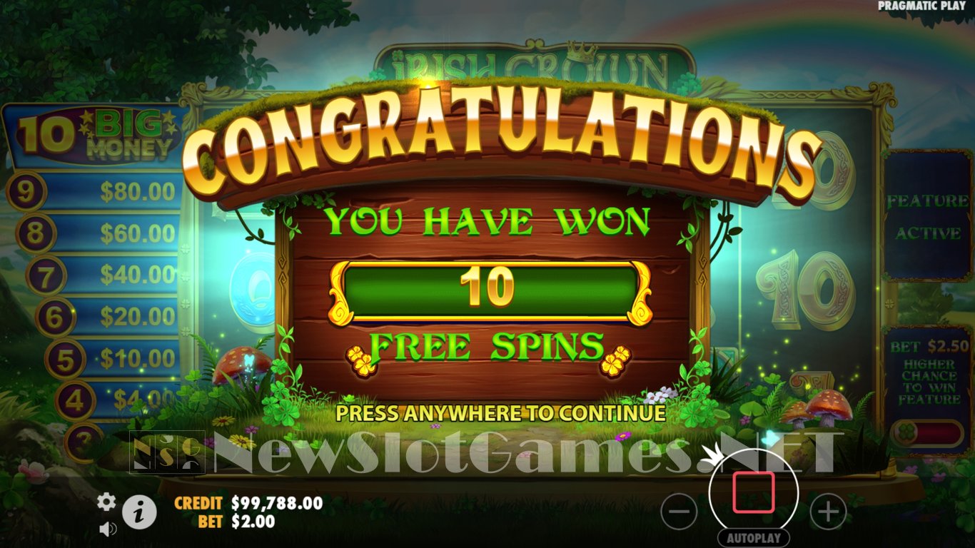 Irish Crown Slot Slot Image in Demo - pic. 10