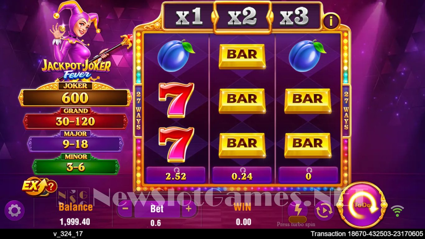 Jackpot Joker Fever Slot Slot Image in Demo - pic. 2