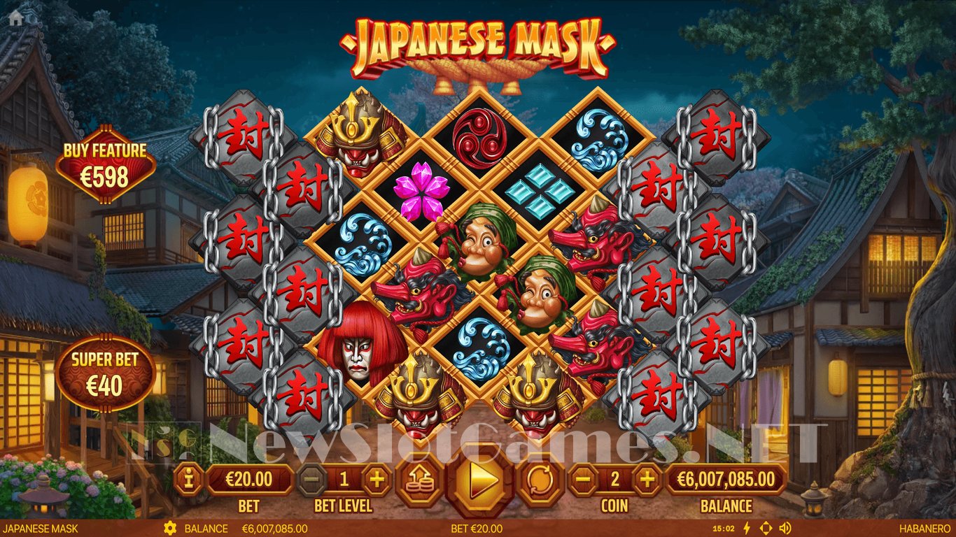 Japanese Mask Slot Demo Image