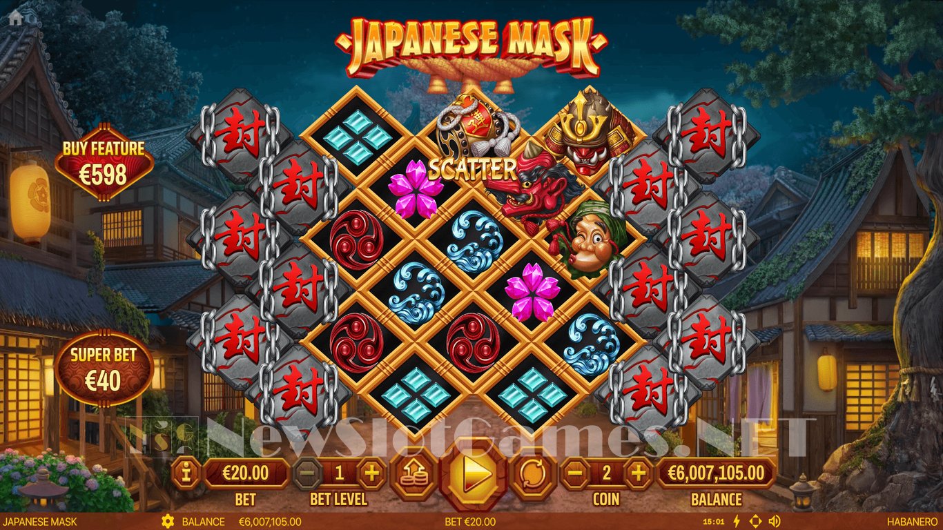 Japanese Mask Slot Slot Image in Demo - pic. 2