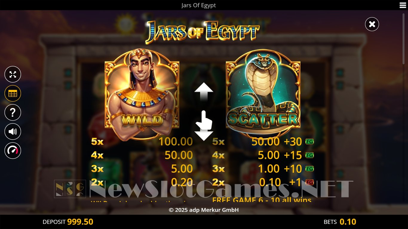 Jars of Egypt Slot Slot Image in Demo - pic. 4