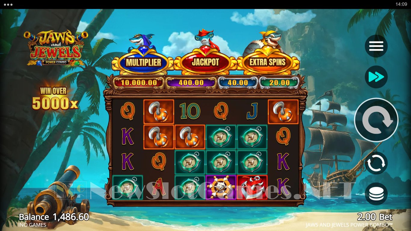 Jaws and Jewels Power Combo Slot Demo Image