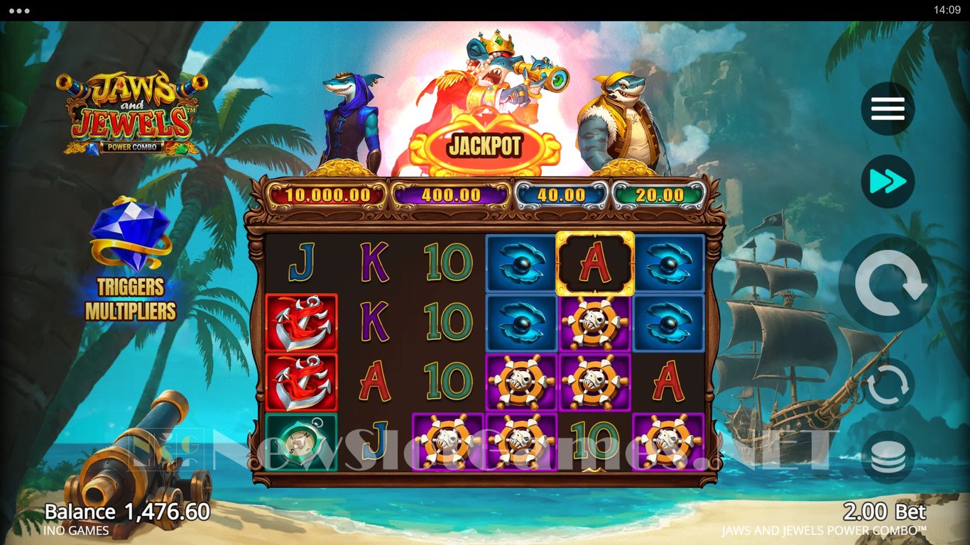 Jaws and Jewels Power Combo Slot Slot Image in Demo - pic. 4