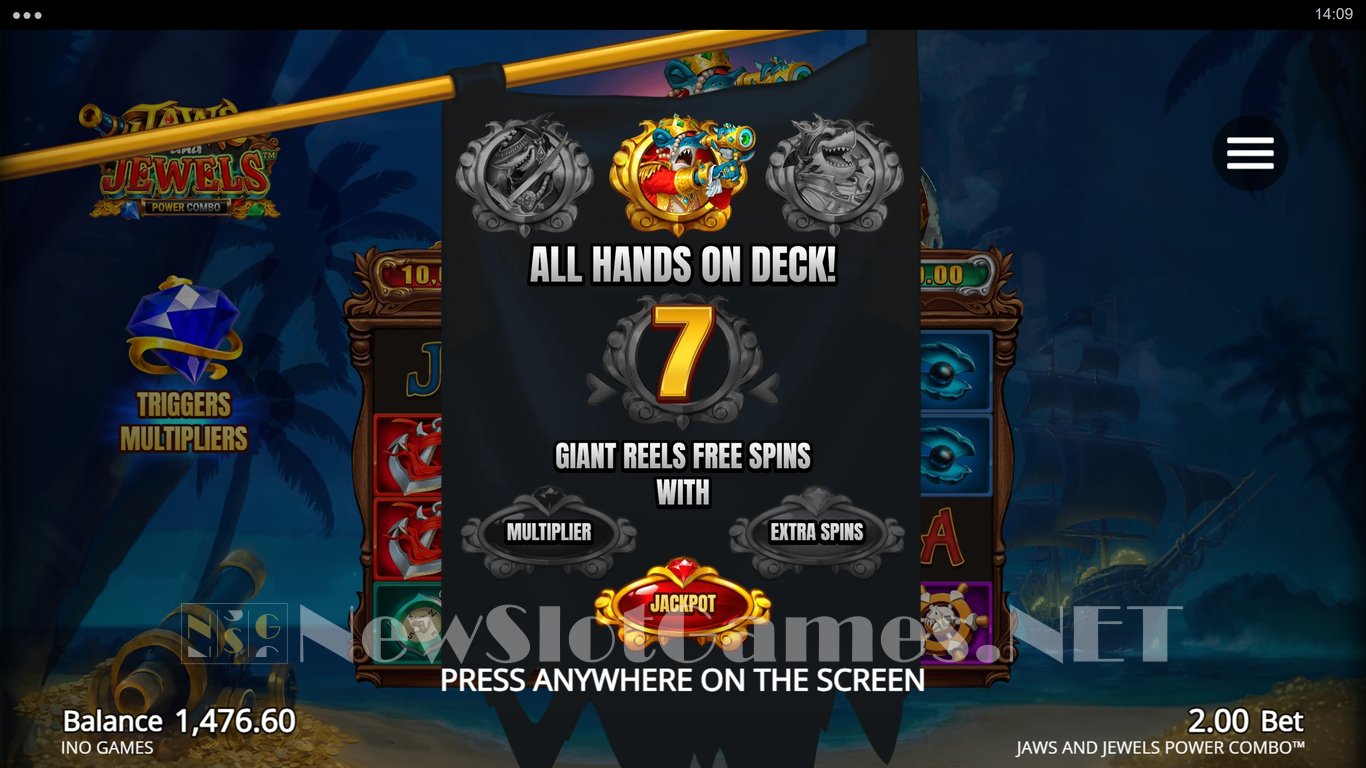 Jaws and Jewels Power Combo Slot Slot Image in Demo - pic. 5