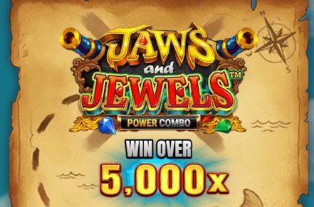 Jaws and Jewels Power Combo Slot Logo