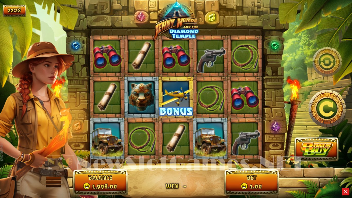 Jenny Nevada and the Diamond Temple Slot Slot Image in Demo - pic. 2