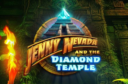 Jenny Nevada and the Diamond Temple Slot Logo