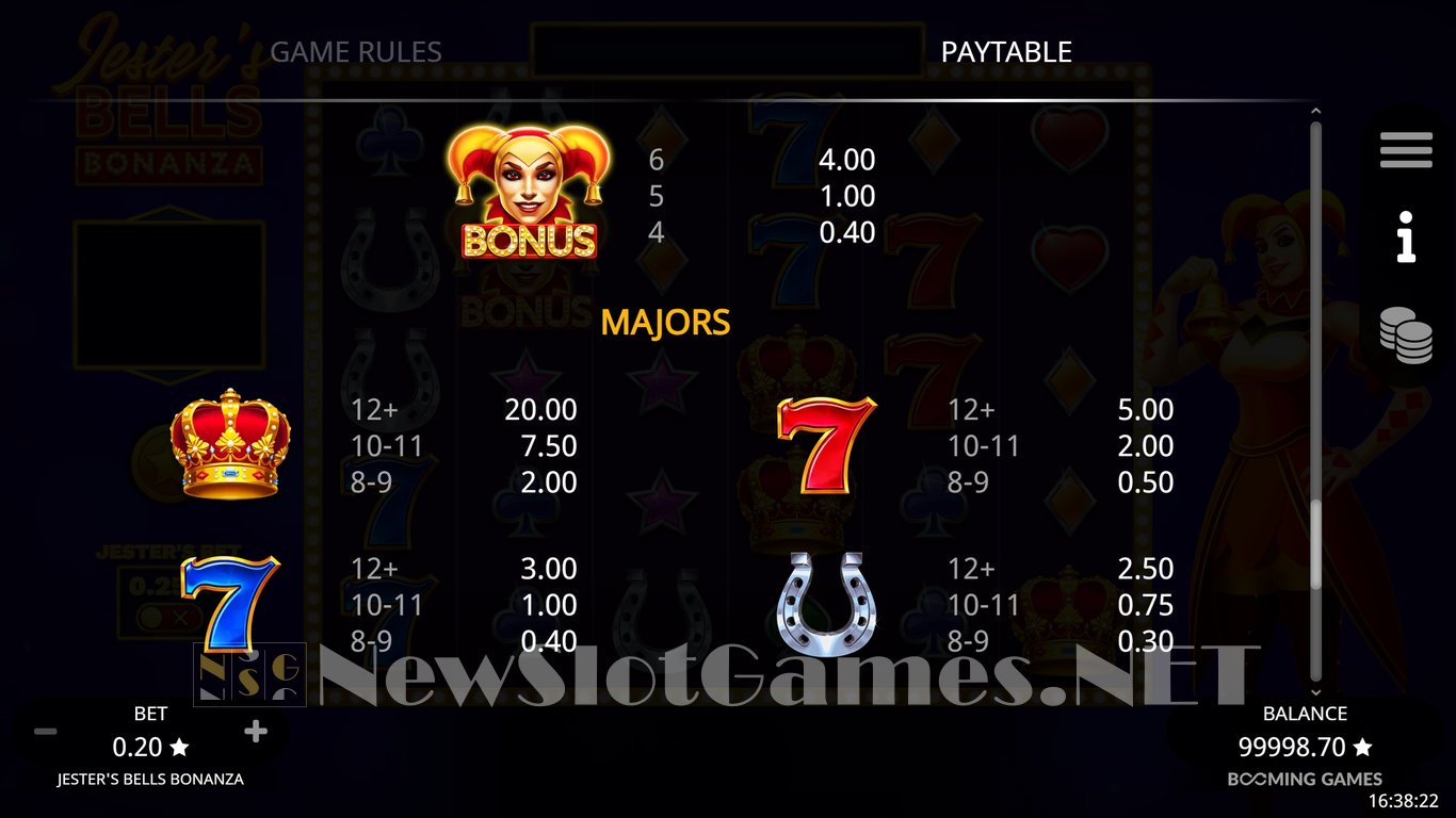 Jesters Bells Bonanza Slot Slot Image in Demo - pic. 7