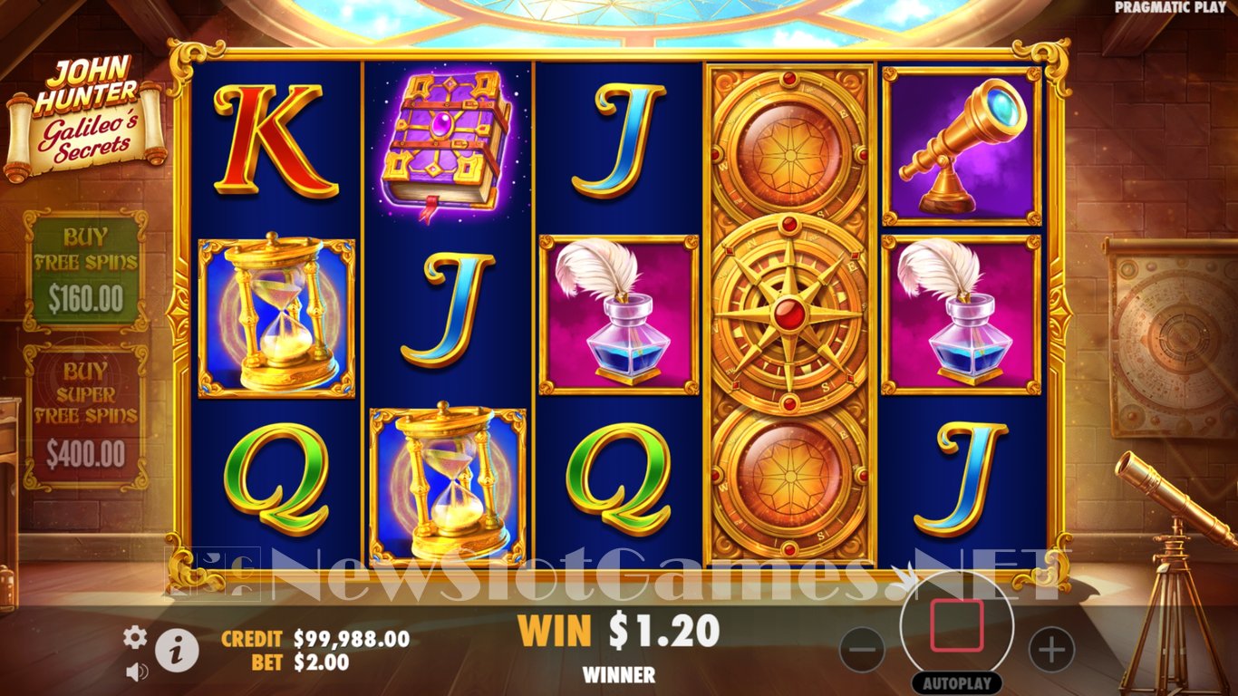 John Hunter and Galileos Secrets Slot Slot Image in Demo - pic. 4