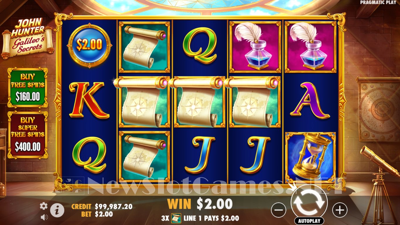John Hunter and Galileos Secrets Slot Slot Image in Demo - pic. 5