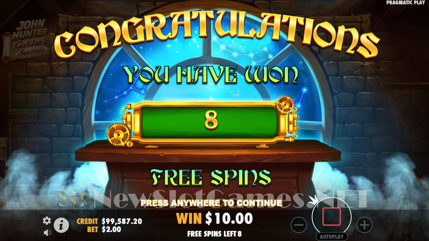 John Hunter and Galileos Secrets Slot Slot Image in Demo - pic. 7
