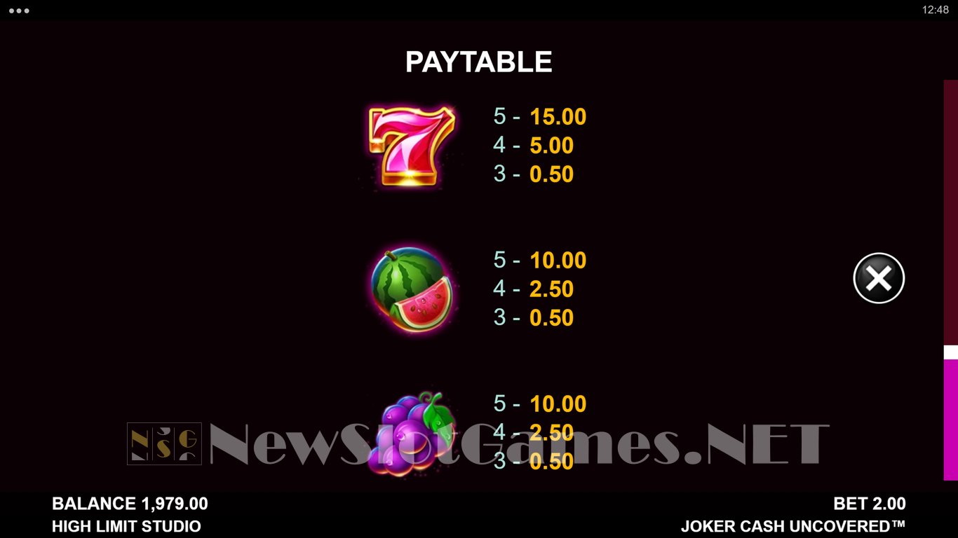 Joker Cash Uncovered Slot Slot Image in Demo - pic. 9