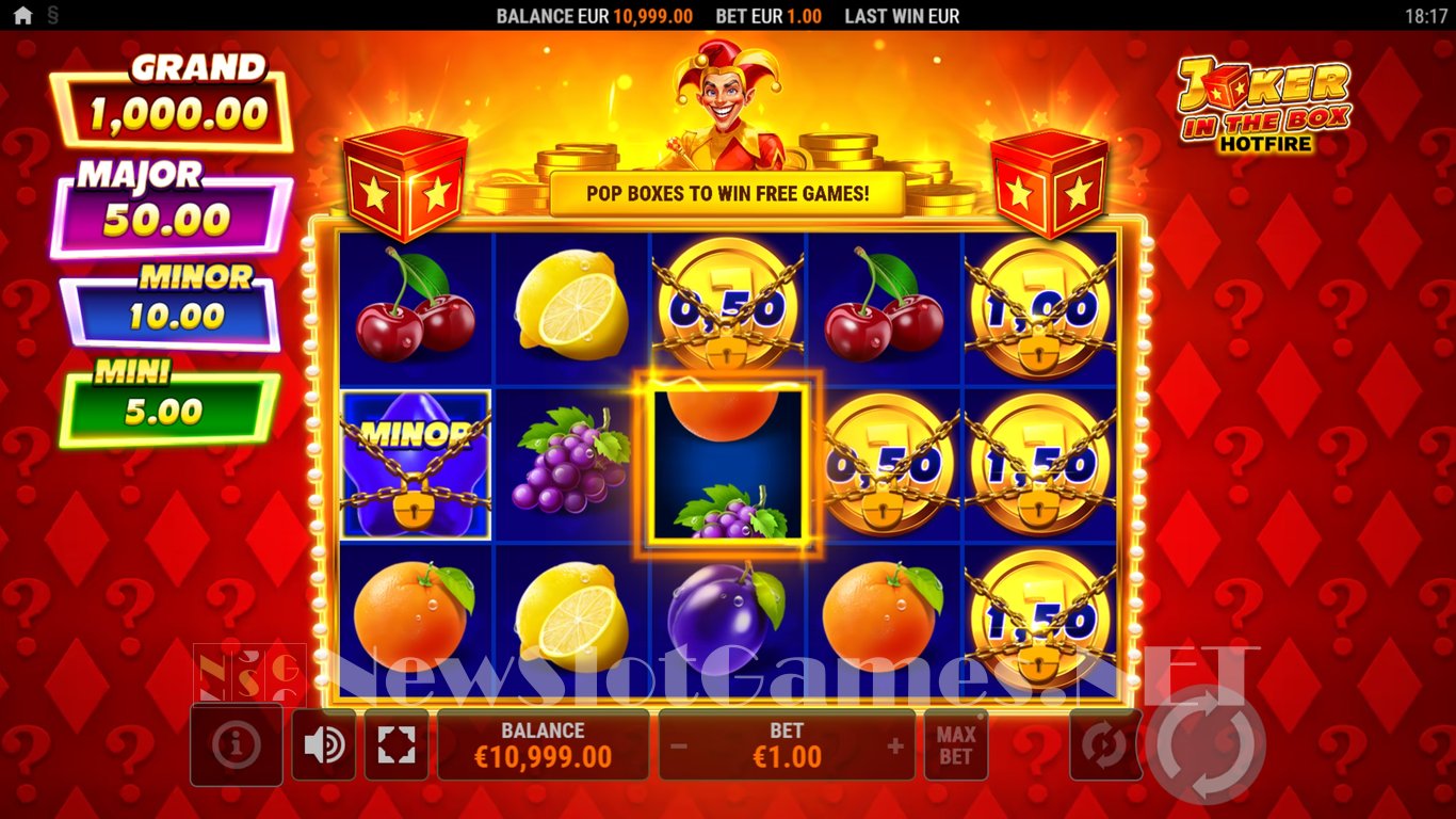 Joker in the Box Hotfire Slot Demo Image