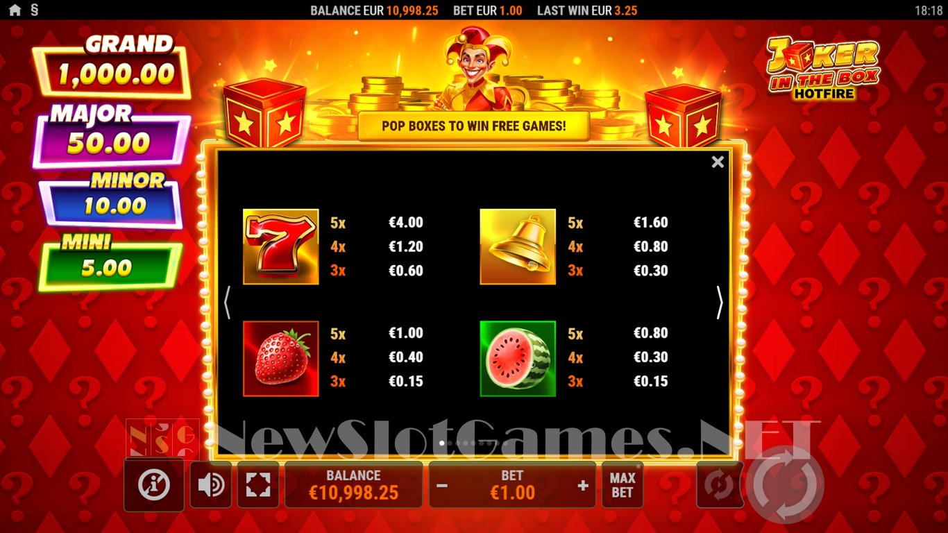 Joker in the Box Hotfire Slot Slot Image in Demo - pic. 4
