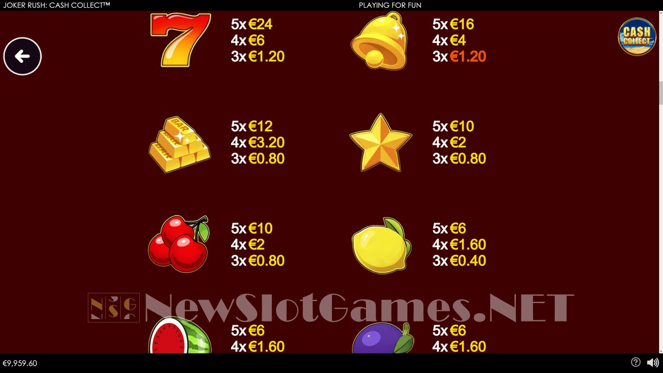 Joker Rush Collect Em Slot Slot Image in Demo - pic. 8