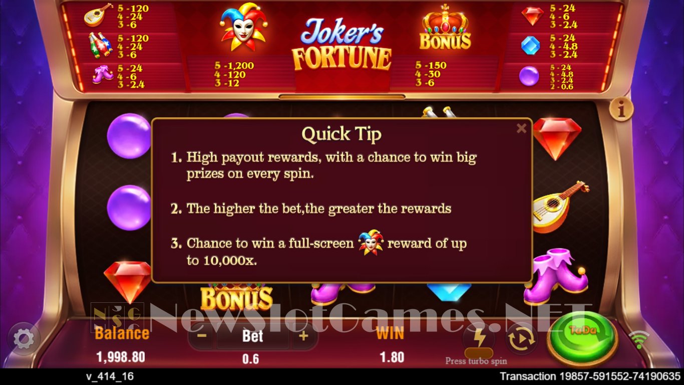 Jokers Fortune Slot Slot Image in Demo - pic. 3