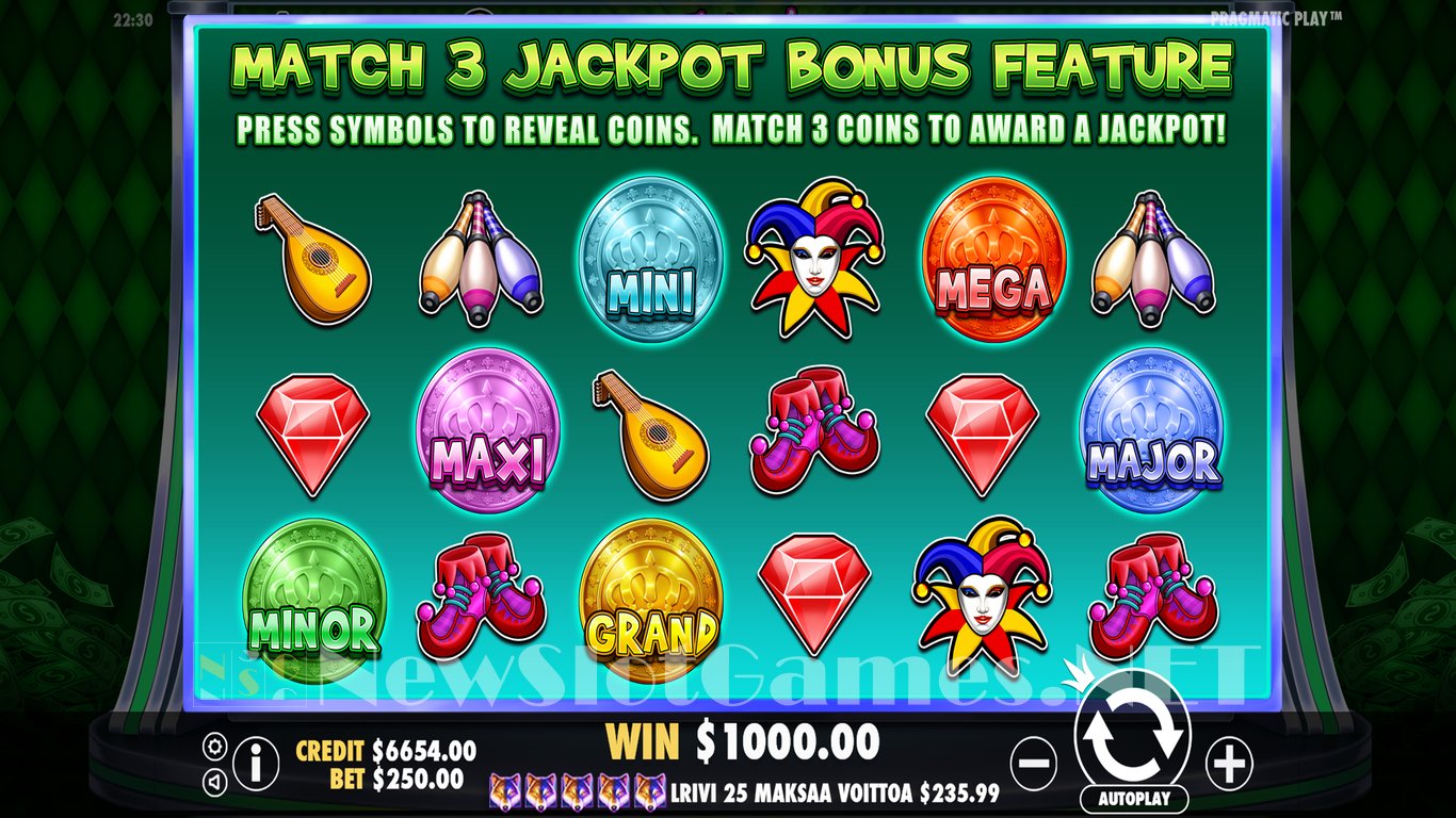 Jokers Jewels Cash Slot Demo Image