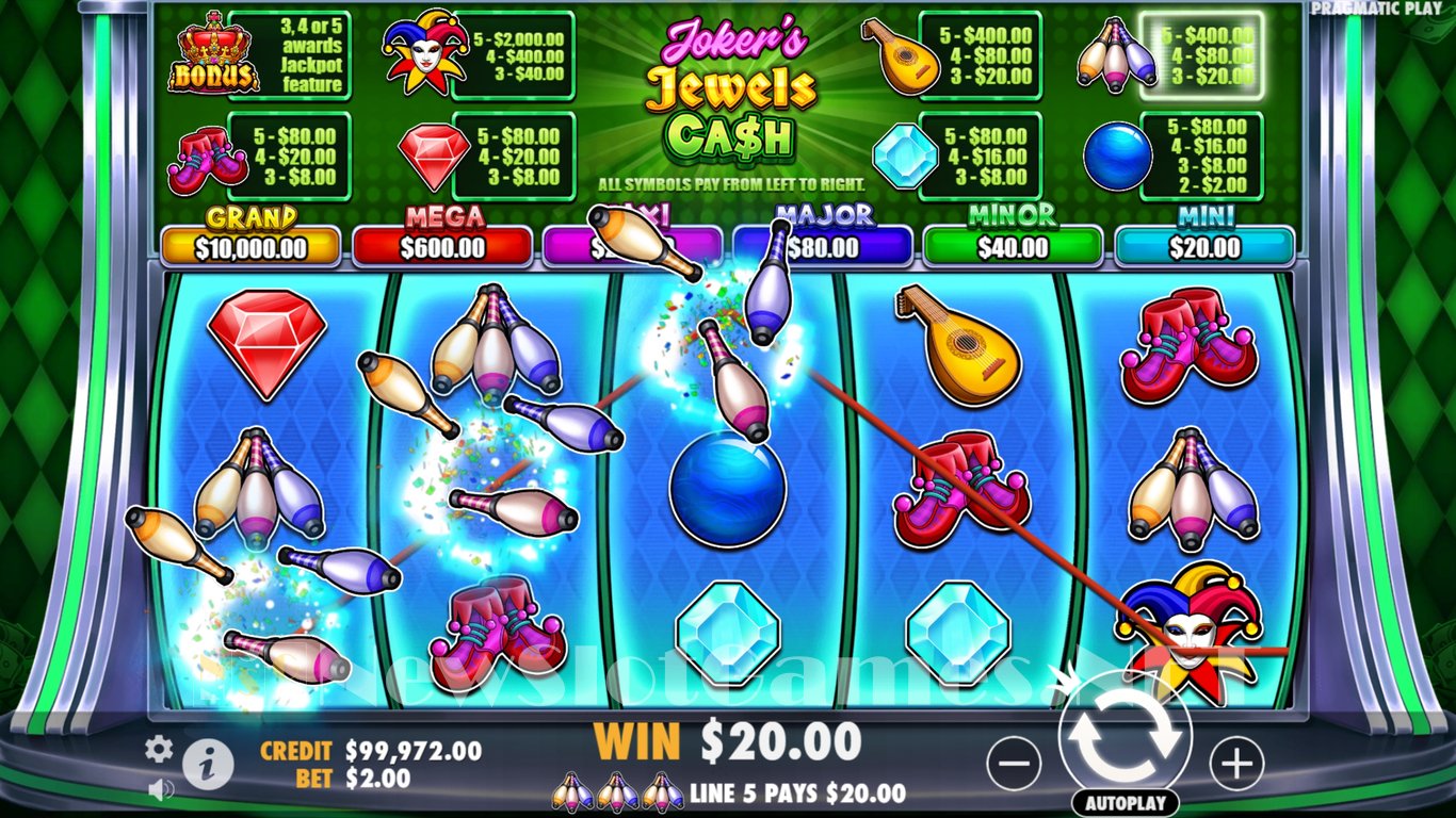 Jokers Jewels Cash Slot Slot Image in Demo - pic. 13