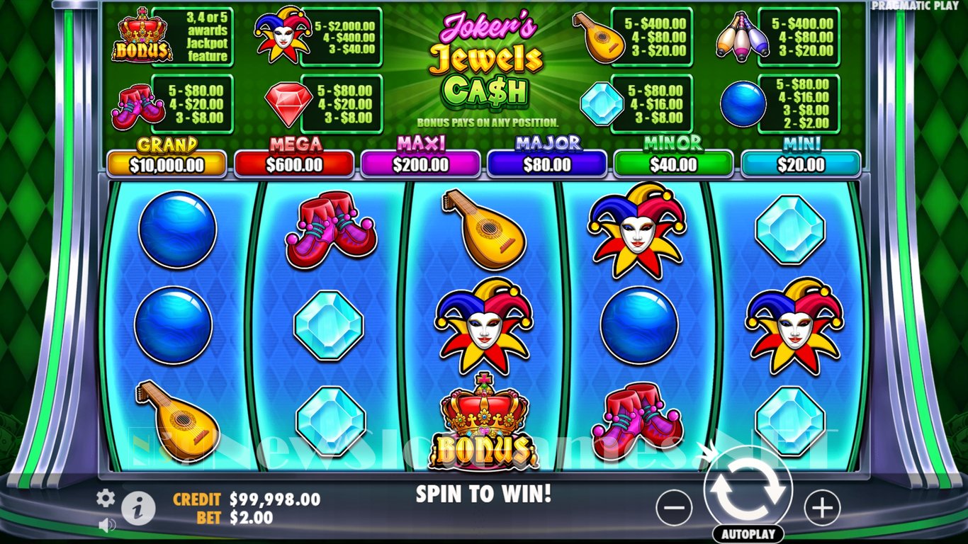 Jokers Jewels Cash Slot Slot Image in Demo - pic. 9